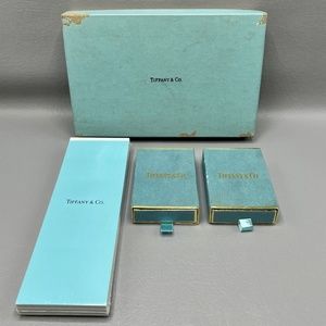 Vintage Tiffany & Co Complete Bridge Set With Contents Scorekeeper   New Sealed